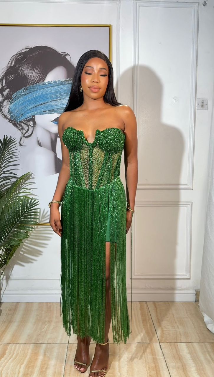 Emerald Fringe Goddess
