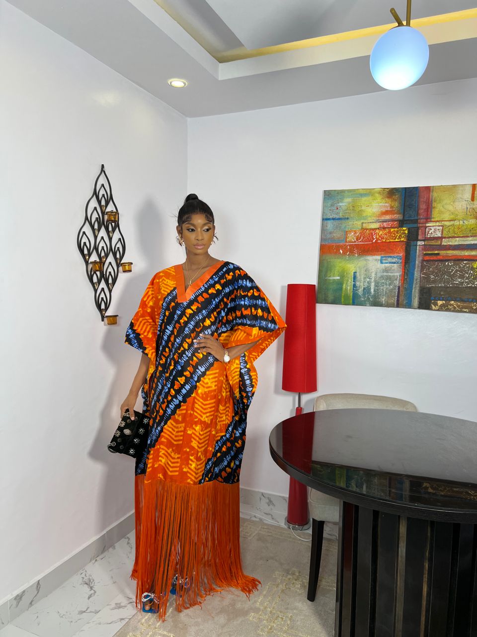 Ankara Fringe Kaftan